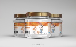 胡萝卜干果零食瓶贴