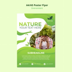 自然环境保护宣传海报PSD素材