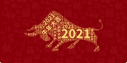 2021牛年创意新年海报