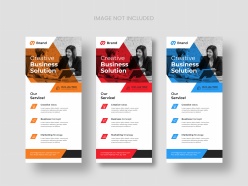 现代商务宣传单模板