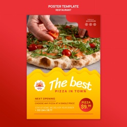 美味披萨广告海报设计