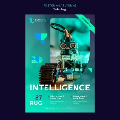 智能机器人PSD科技海报