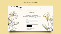 美容院登录页模板设计