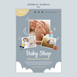 婴儿用品店广告宣传海报