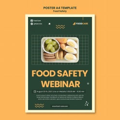 食品安全海报设计模板