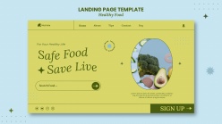 安全食品登录页面模板