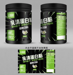 乳清蛋白粉包装标签设计