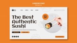 寿司美食网站模板设计