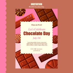 世界巧克力日宣传广告