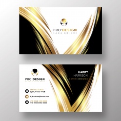 黑金名片免费模板设计