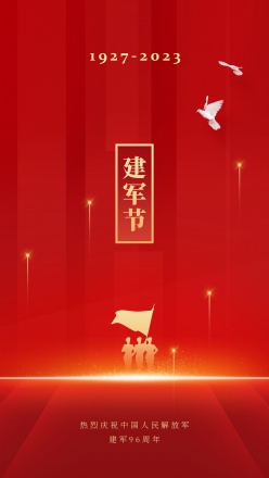 八一建军节红色党建海报