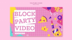 方块派对youtube封面模板