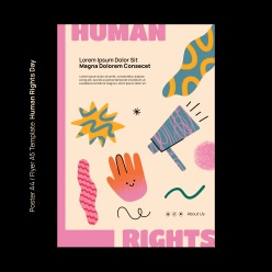 人权日庆祝海报模板源文件