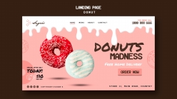 甜甜圈主题网页登录界面设计