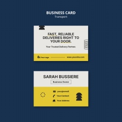 物流运输商务名片PSD模板