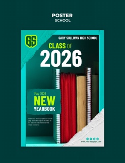 学校教育课程主题宣传海报模板