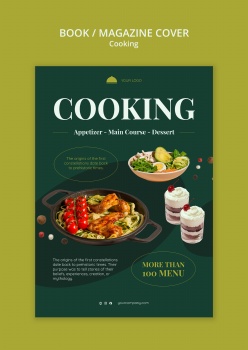 餐饮美食预定宣传杂志内页设计