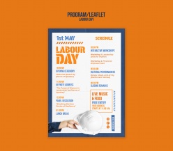 劳动节活动项目时间安排表设计