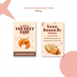 面包店宣传名片PSD模板设计