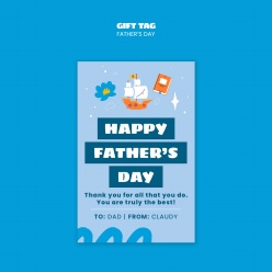 父亲节快乐主题卡片ps素材