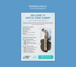 财务管理宣传单页排版设计