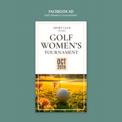 高尔夫球主题广告PSD源文件设计