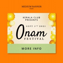 印度节日中横幅banner设计