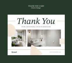 室内设计行业感谢卡设计ps素材