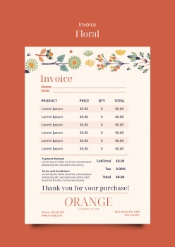 花店花卉购买价格清单ps素材