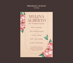 婚礼项目流程列表ps素材