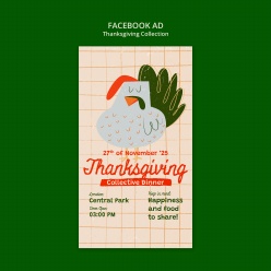 感恩节主题广告海报PSD素材