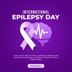 国际癫痫日主题宣传海报模板设计