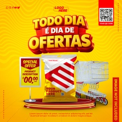 超市购物特价产品宣传主图PSD素材