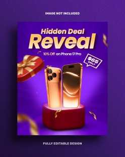手机特价宣传海报PSD素材