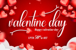 情人节横版海报PSD源文件设计