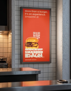 餐饮美食主题海报样机展示ps素材