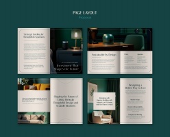 家居杂志排版设计PS素材