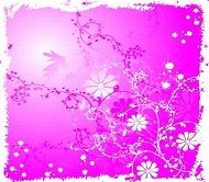 时尚花纹剪影模板EPS
