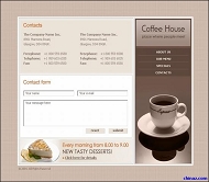 咖啡屋网站模板