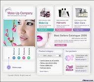 化妆品公司网站模板