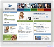 保险公司网站模板