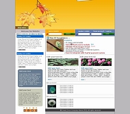 枫叶植物网站模板