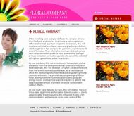 鲜花公司网站模板