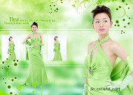 经典模特美女模板PSD