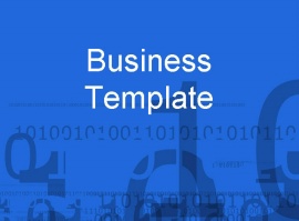 蓝色的科技PPT模板