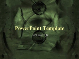 水彩画光盘PPT模板