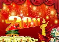 2011新年背景模板下载