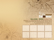 PSD婚纱相框模板下载