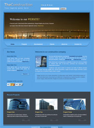 建筑工程CSS网页模板