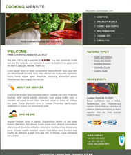 烹饪网站CSS网页模板